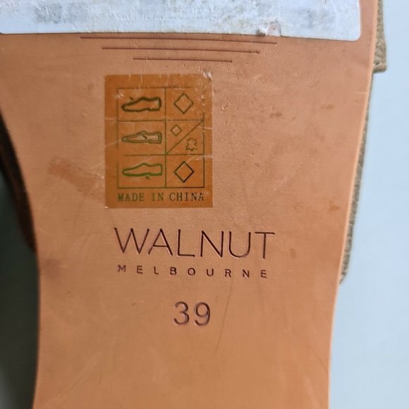 Walnut Melbourne Meadow Slide On Mules Size 39 - Picture 6 of 6